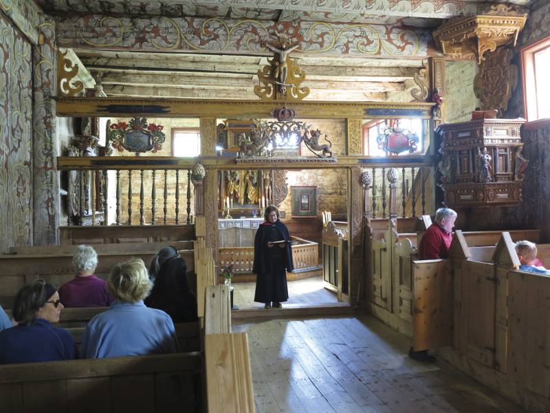 Kvernes stavkirke interior foto Terje Holm